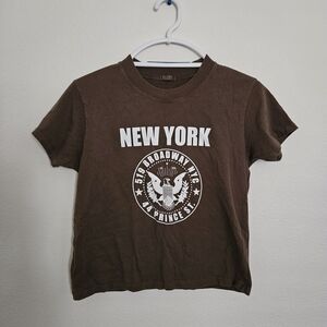 Brandy Melville Chocolate Graphic Tee